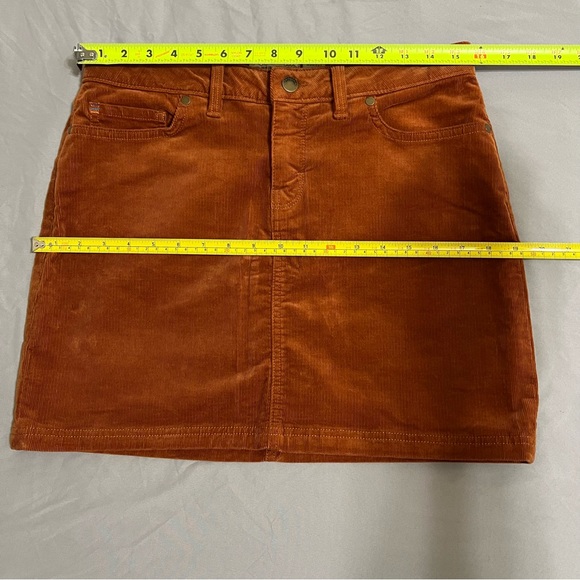 Patagonia regular rusty orange brown colored corduroy miniskirt size 8 - Picture 13 of 13